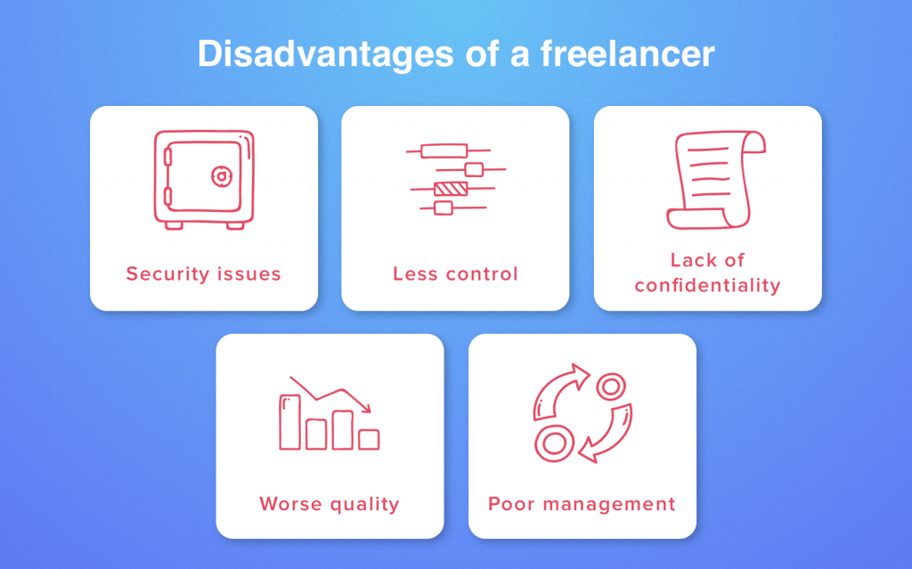 disadvantages of freelancers