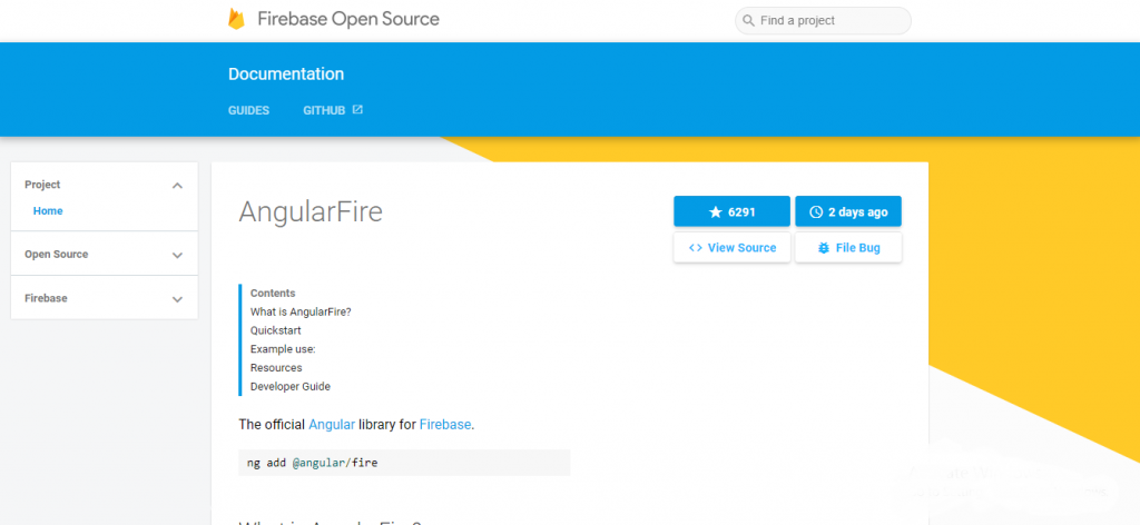 angularjs development tool - Angular Fire