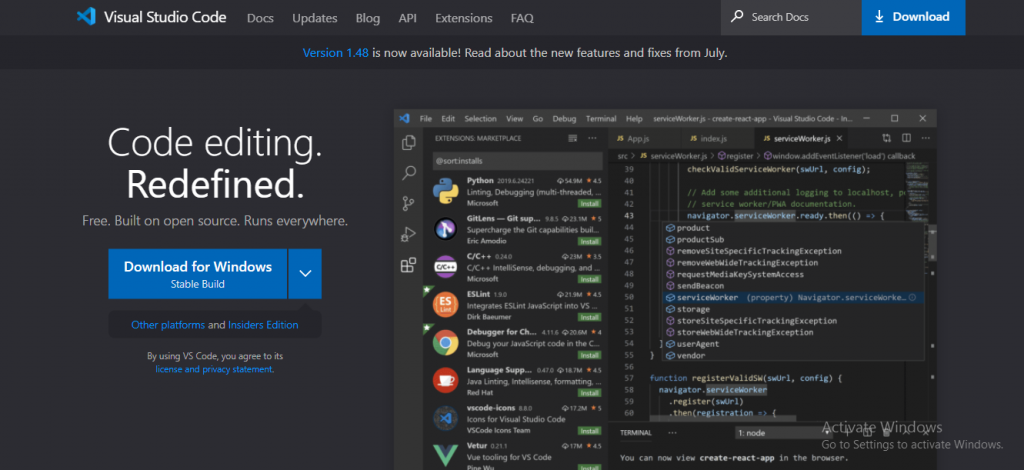 angularjs development tool - Visual Studio