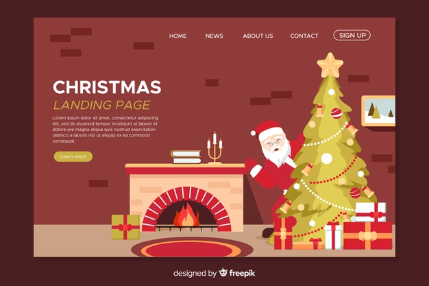 Christmas Theme Landing Page