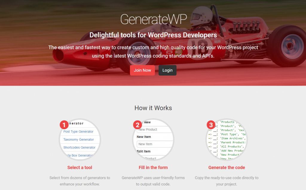 GenerateWP tools for WordPress Developers