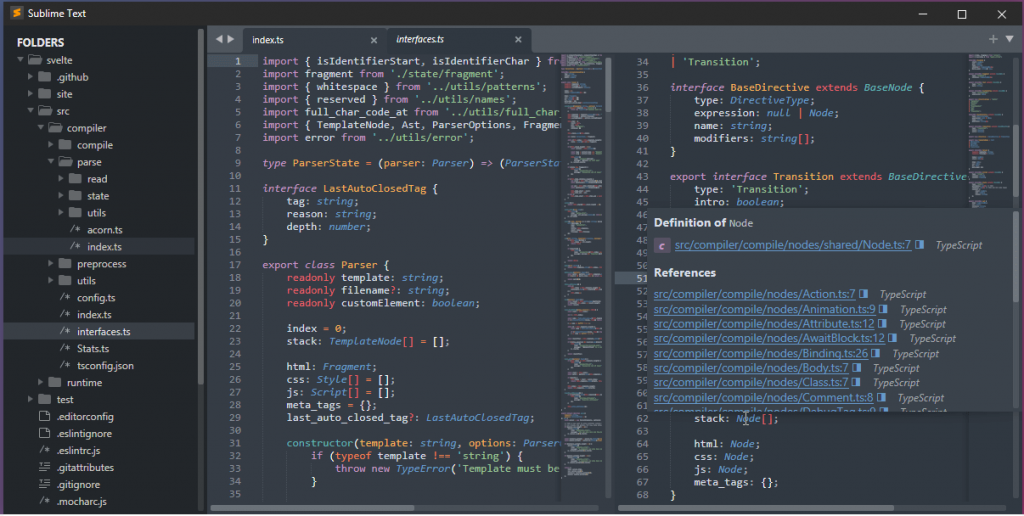 Sublime Text Editing
