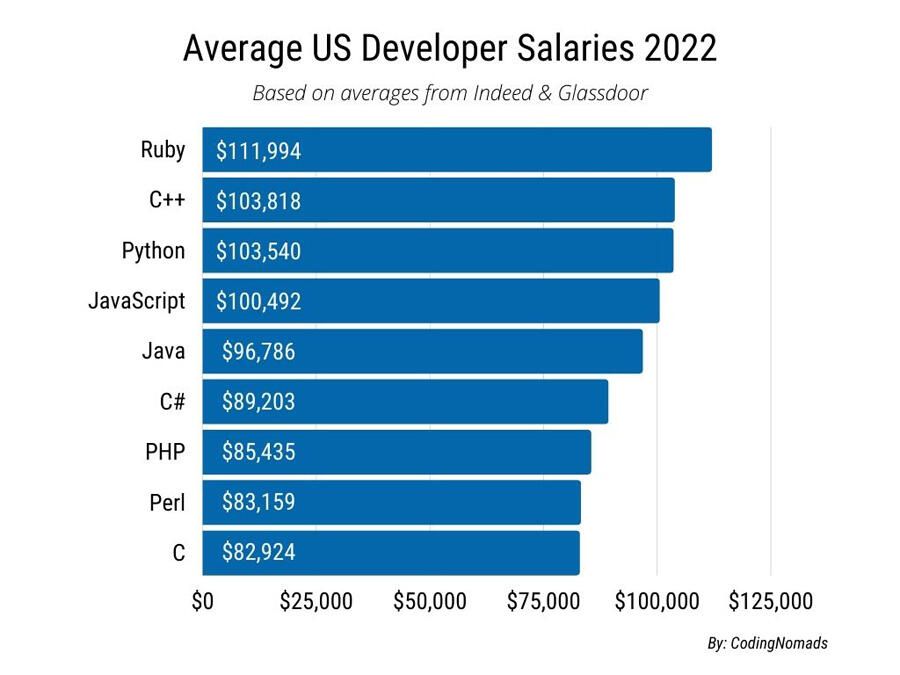 Average Python Developer Pay 2022
