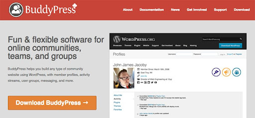 BuddyPress - Fun & Flexible Software for online Communities, teams, and Group