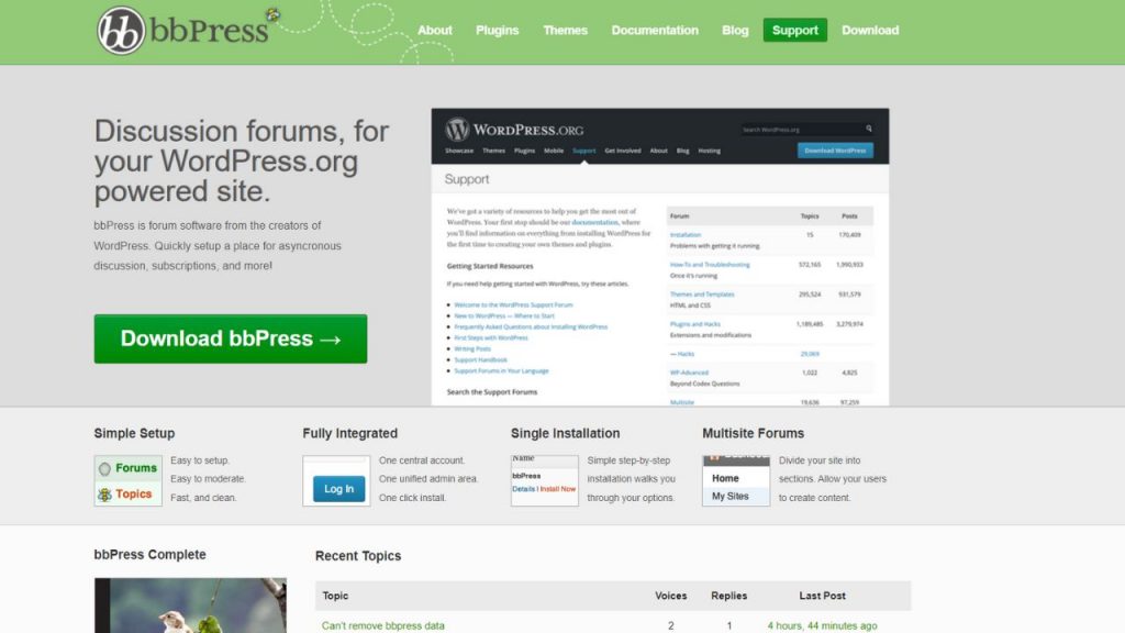 bbPress - Discussion Forums For Your WordPress.org Powered site.