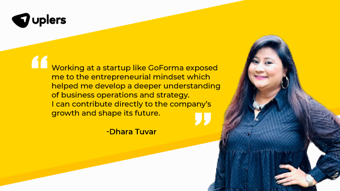 A digital marketing professional, Dhara, on her experience of working for a startup