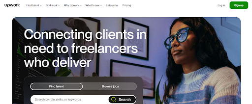 Upwork - Main page