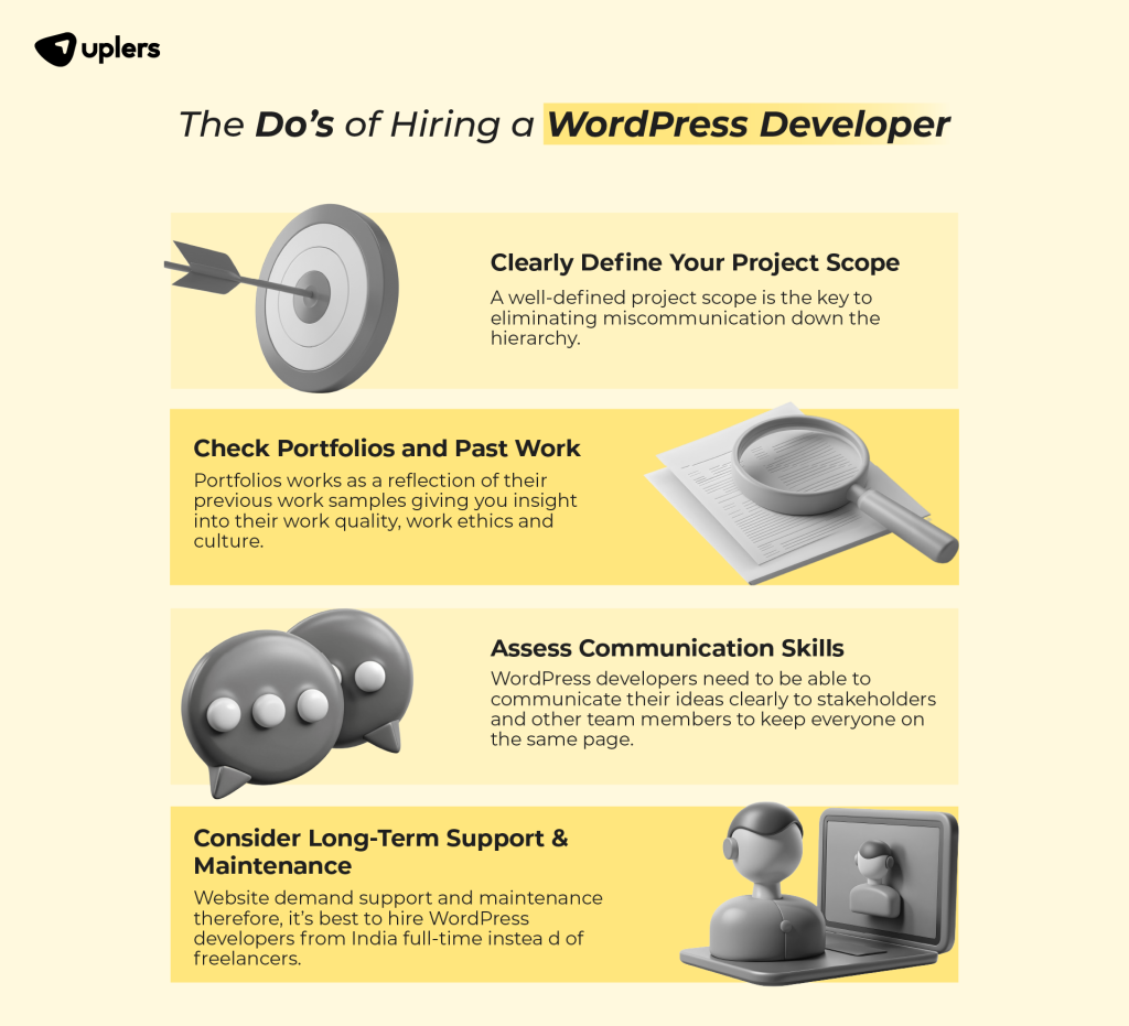 Hiring a WordPress Developer: Do’s and Dont’s