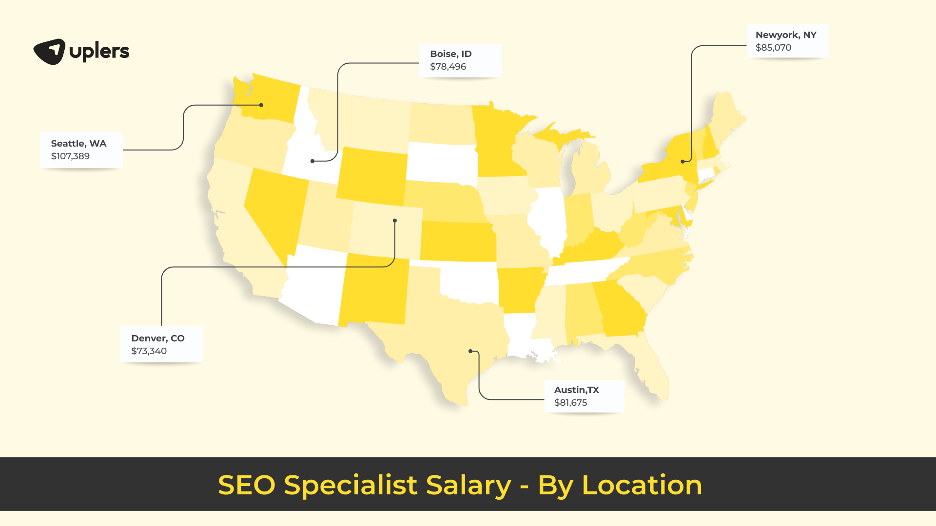 SEO Specialist Salary - By Location