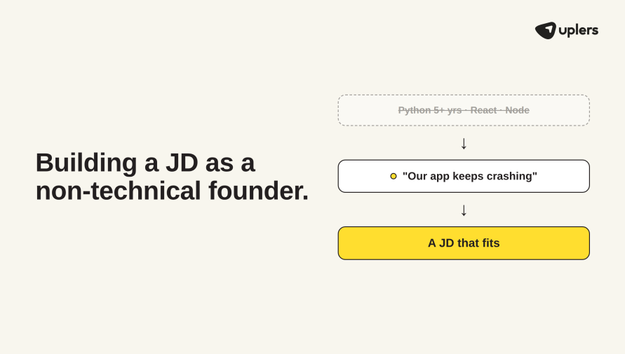 How to write a job description if you are a non-technical founder