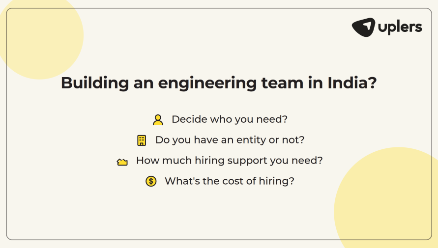 How to build an engineering team from India?
