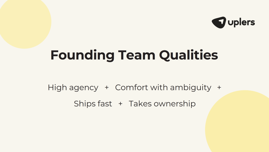 What should I look for when hiring my first engineering team members for a startup?