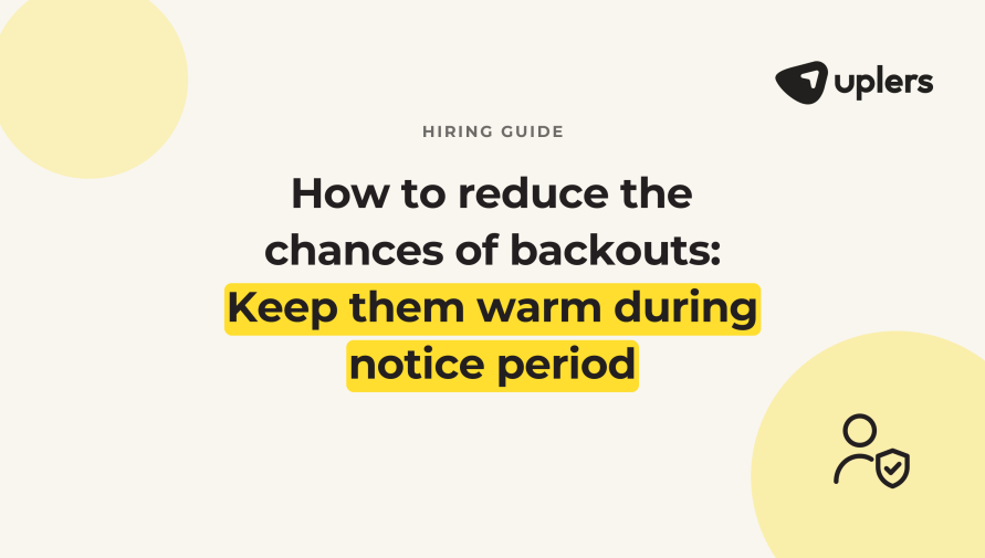 Keep Them Warm: Closing the Notice Period Gap